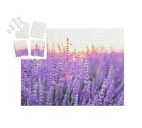 puzzleYOU : Smart Sorted® | Puzzle Photo 1000 pièces « Coucher de Soleil sur Un Champ de Lavande, Provence, France »