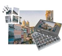 puzzleYOU : Smart Sorted® | Puzzle Photo 1000 pièces « Crépuscule sur Une Place du Pelourinho, à Salvador, Brésil »