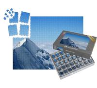 puzzleYOU : Smart Sorted® | Puzzle Photo 1000 pièces « Crête de Montagne sur la Voie d'escalade du Mont-Blanc dans Les Alpes françaises, France. »