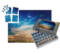puzzleYOU : Smart Sorted® | Puzzle Photo 1000 pièces « Croissant de Lune et montgolfière »