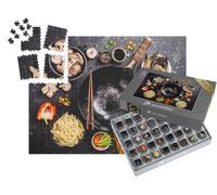 puzzleYOU : Smart Sorted® | Puzzle Photo 1000 pièces « Cuisine Asiatique avec Wok, légumes et Nouilles »