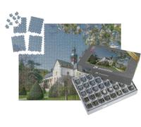 puzzleYOU : Smart Sorted® | Puzzle Photo 1000 pièces « dans Le Style Artistique de Claude Monet - Architecture monastique en Europe »