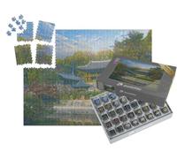 puzzleYOU : Smart Sorted® | Puzzle Photo 1000 pièces « dans Le Style Artistique de Claude Monet - Automne au Palais Changdeokgung à Séoul Corée du Sud »