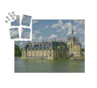 puzzleYOU : Smart Sorted® | Puzzle Photo 1000 pièces « dans Le Style Artistique de Claude Monet - Chateau de Chantilly - Collection de Puzzles Artistes & Tableaux »