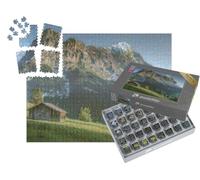 puzzleYOU : Smart Sorted® | Puzzle Photo 1000 pièces « dans Le Style Artistique de Claude Monet - Paysage Alpin Suisse Devant l'Eiger »