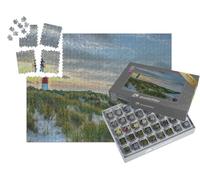 puzzleYOU : Smart Sorted® | Puzzle Photo 1000 pièces « dans Le Style Artistique de Claude Monet - Phare Nordique sur l'île de Sylt »