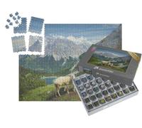 puzzleYOU : Smart Sorted® | Puzzle Photo 1000 pièces « dans Le Style Artistique de Claude Monet - Seebensee et Coburger Hütte »