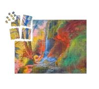 puzzleYOU : Smart Sorted® | Puzzle Photo 1000 pièces « dans Le Style Artistique de Franz Marc - Chutes d'eau dans Les Alpes d'Ammergau, Allemagne »
