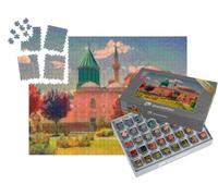 puzzleYOU : Smart Sorted® | Puzzle Photo 1000 pièces « dans Le Style Artistique de Franz Marc - Mevlana Celaleddin Rumi Tombe et musée, Konya Turquie »