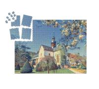 puzzleYOU : Smart Sorted® | Puzzle Photo 1000 pièces « dans Le Style de Paul-Cezanne - Architecture monastique en Europe - Collection de Puzzles Artistes & Tableaux »