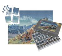 puzzleYOU : Smart Sorted® | Puzzle Photo 1000 pièces « dans Le Style de Paul-Cezanne - Monastère de Thiksey, Leh-Ladakh Inde »