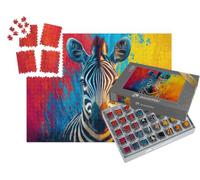 puzzleYOU : Smart Sorted® | Puzzle Photo 1000 pièces « dans Toutes Les tonalités - Le zèbre »