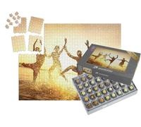 puzzleYOU : Smart Sorted® | Puzzle Photo 1000 pièces « Danser dans Les Vagues sur la Plage en été »