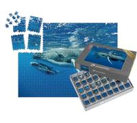 puzzleYOU : Smart Sorted® | Puzzle Photo 1000 pièces « Deux Baleines à Bosse sous la Surface de l'océan Pacifique »