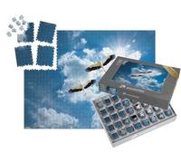 puzzleYOU : Smart Sorted® | Puzzle Photo 1000 pièces « Deux cigognes en Route vers Leur Pays »