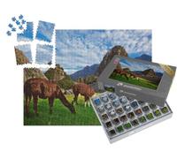 puzzleYOU : Smart Sorted® | Puzzle Photo 1000 pièces « Deux Lamas dans la citadelle Inca de Machu Picchu »