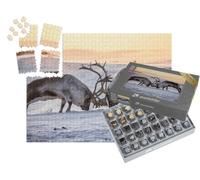 puzzleYOU : Smart Sorted® | Puzzle Photo 1000 pièces « Deux Rennes en Pleine épreuve de Force, Svalbard du Sud »