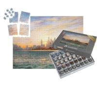puzzleYOU : Smart Sorted® | Puzzle Photo 1000 pièces « Dubaï au Coucher du Soleil »
