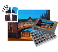 puzzleYOU : Smart Sorted® | Puzzle Photo 1000 pièces « Dublin, Irlande : Arche illuminée de la cathédrale Christ Church de Nuit »