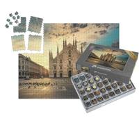puzzleYOU : Smart Sorted® | Puzzle Photo 1000 pièces « Duomo de Milan, cathédrale au Lever du Soleil, Italie »