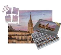 puzzleYOU : Smart Sorted® | Puzzle Photo 1000 pièces « Église Sainte-Anne à Montpellier au Coucher du Soleil. Montpellier, Occitanie, France. »