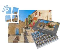 puzzleYOU : Smart Sorted® | Puzzle Photo 1000 pièces « Église typique dans Le Petit Village Corse de Sant' Antonino, Corse, France »