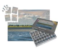 puzzleYOU : Smart Sorted® | Puzzle Photo 1000 pièces « Elbe avec Marais, Glückstadt, Allemagne »