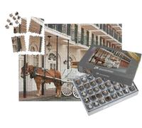 puzzleYOU : Smart Sorted® | Puzzle Photo 1000 pièces « Elégante calèche à Cheval dans Le French Quarter, Nouvelle-Orléans »