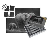 puzzleYOU : Smart Sorted® | Puzzle Photo 1000 pièces « Eléphant d'Afrique mère et Fils »