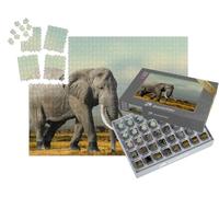 puzzleYOU : Smart Sorted® | Puzzle Photo 1000 pièces « Eléphant d'Afrique, Parc National de Masai Mara, Kenya »