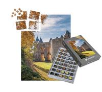 puzzleYOU : Smart Sorted® | Puzzle Photo 1000 pièces « Entrée Principale de la Cité de Carcassonne, Occitanie, France »