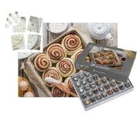puzzleYOU : Smart Sorted® | Puzzle Photo 1000 pièces « Escargots à la Cannelle avec des épices et du Cacao entièrement sur du Papier parchemin »