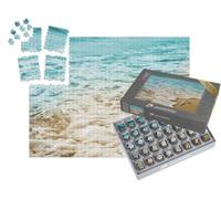 puzzleYOU : Smart Sorted® | Puzzle Photo 1000 pièces « Étoile de mer dans Les Vagues Douces du Bord de mer »