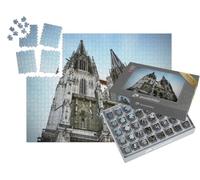 puzzleYOU : Smart Sorted® | Puzzle Photo 1000 pièces « Façade de la cathédrale de Ratisbonne, Ratisbonne, Allemagne »