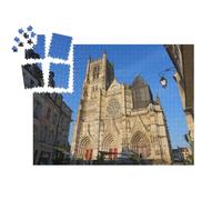 puzzleYOU : Smart Sorted® | Puzzle Photo 1000 pièces « Façade de la cathédrale Saint-Étienne de Meaux »