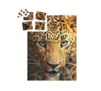 puzzleYOU : Smart Sorted® | Puzzle Photo 1000 pièces « Face à Face avec Un léopard »