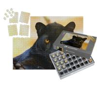 puzzleYOU : Smart Sorted® | Puzzle Photo 1000 pièces « Face à Face avec Une panthère Noire »