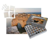 puzzleYOU : Smart Sorted® | Puzzle Photo 1000 pièces « Falaise en Forme de cœur en Algarve, Praia Marinha, Portugal »