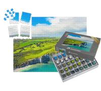 puzzleYOU : Smart Sorted® | Puzzle Photo 1000 pièces « Falaises d'Etretat : falaises Naturelles en Normandie, France »