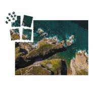 puzzleYOU : Smart Sorted® | Puzzle Photo 1000 pièces « Falaises spectaculaires sur la côte Atlantique du Cap Fréhel en Bretagne, France »