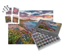 puzzleYOU : Smart Sorted® | Puzzle Photo 1000 pièces « Fantastique Lever de Soleil sur Capo San Marco, Méditerranée, Italie »