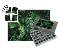 puzzleYOU : Smart Sorted® | Puzzle Photo 1000 pièces « Feuilles de Palmier Tropicales, Motifs Floraux »