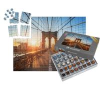 puzzleYOU : Smart Sorted® | Puzzle Photo 1000 pièces « Fin sur Le Pont de Brooklyn, New York, États-Unis »