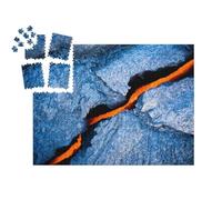 puzzleYOU : Smart Sorted® | Puzzle Photo 1000 pièces « Fissure de Lave dans Le Parc National des volcans d'Hawaï »