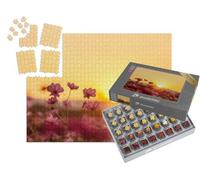 puzzleYOU : Smart Sorted® | Puzzle Photo 1000 pièces « Fleurs de Cosmos Rose dans Un Champ au Coucher du Soleil »