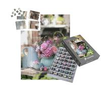 puzzleYOU : Smart Sorted® | Puzzle Photo 1000 pièces « Fleurs Roses dans Une Magnifique céramique »