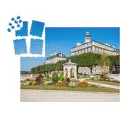 puzzleYOU : Smart Sorted® | Puzzle Photo 1000 pièces « Fontaine Alfred de Vigny sur Le Boulevard des Pyrénées dans la Ville de Pau en France »