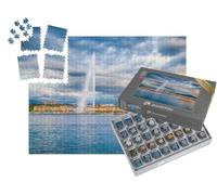 puzzleYOU : Smart Sorted® | Puzzle Photo 1000 pièces « Fontaine du Jet d'eau de la Rade de Genève, Suisse »