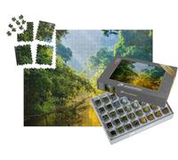 puzzleYOU : Smart Sorted® | Puzzle Photo 1000 pièces « Forêt Tropicale avec Jungle et rivière »