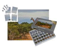 puzzleYOU : Smart Sorted® | Puzzle Photo 1000 pièces « Girafe au Milieu de la Savane kényane »
